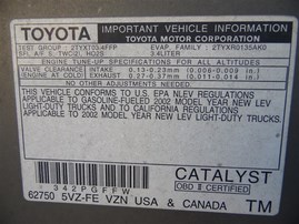 2002 Toyota 4Runner SR5 Silver 3.4L AT 2WD #Z22775